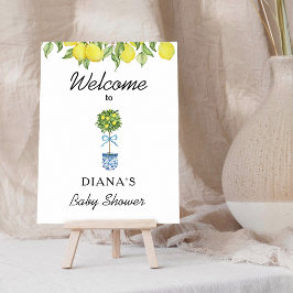 Poster Chá de fraldas de Verão de Lemon Tree