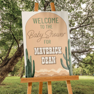 Poster Chá de fraldas do Sudoeste do Desert Cactus