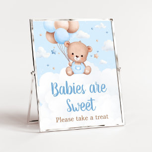 Poster Chá de fraldas do Urso Azul Os Bebês são Sinal Doc
