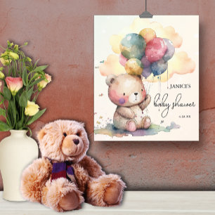Poster Chá de fraldas do Urso de Teddy