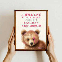 Poster Chá de fraldas do Urso de Um Relâmpago Selvagem Be