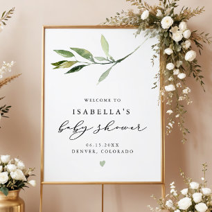 Poster CHÁ DE FRALDAS Elegante Elegante da ISABELLA