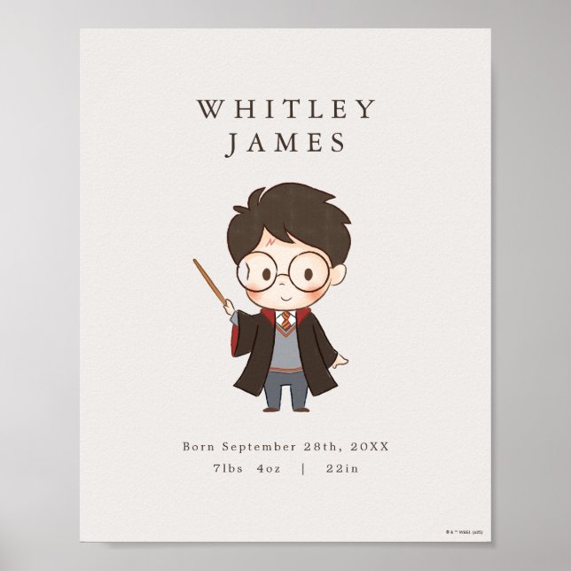 Poster Chá de fraldas Harry Potter simples (Frente)