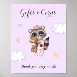 Poster Chá de fraldas Lilac Gentcoon Gifes e Cartões