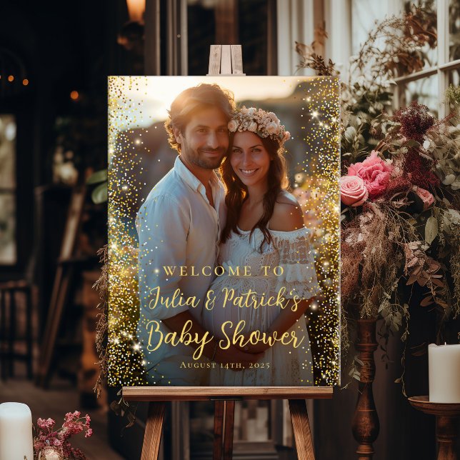 Poster Chá de fraldas moderno de boas-vindas (Criador carregado)