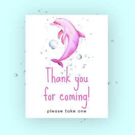 Poster Chá de fraldas náutico - Obrigado por vir