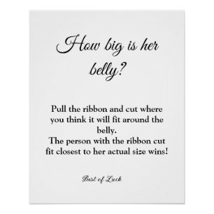 Póster chá de fraldas quão grande é o sinal de jogo de ba