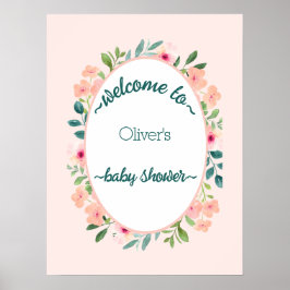 Poster Chá de fraldas Selvagem Safari Selvagem