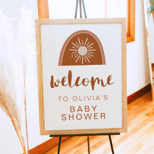 Poster Chá de fraldas TINLEY Boho Terracotta