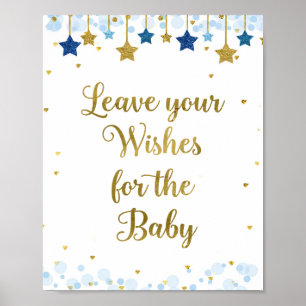 Poster Chá de fraldas Twinkle Deseja Sinal de Bebê