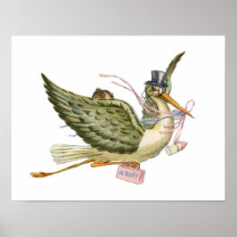 PÓSTER CHÁ DE GAROTA DO STORK BABY