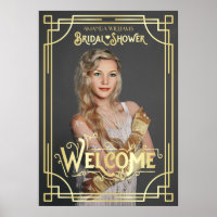 Chá de Noiva Art Déco Adicione sua Foto Boas-vinda