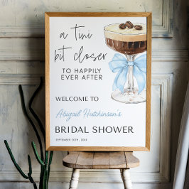 Poster Chá de Noiva Bow Espresso Martini - 18x24