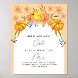 Poster Chá de panela Adivinha Quantos Corks