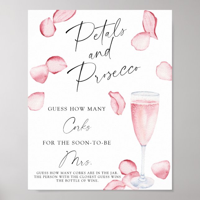 Poster Chá de panela Adivinha Quantos Corks (Frente)