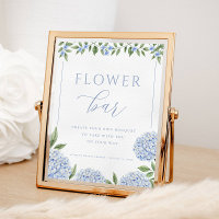 Chá de panela Bar de Flor Azul Hydrangea