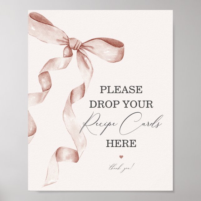 Poster Chá de panela bege Compartilhe um sinal de placa d (Frente)