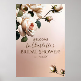 Poster Chá de panela Blush Beige Rosa de