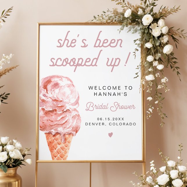 Poster CHÁ DE PANELA Blush do Sorvete CLARA Retro Bem-vin (Criador carregado)