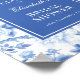 Poster Chá de panela Chinoiserie Branco Chic Blue (Borda)