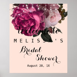 Poster Chá de panela das Flores de Cordas Brilhantes