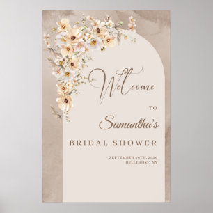Poster Chá de panela de Arca Rustic Wildflower Boho