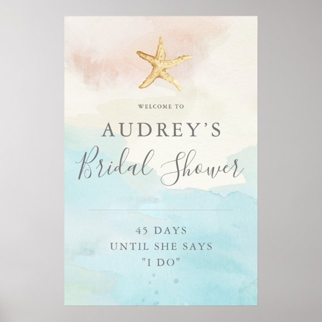 Poster Chá de panela de Boas-vindas da Praia Moderna (Frente)