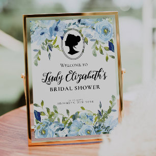 Poster Chá de panela de boas-vindas da Vintage Florals Re