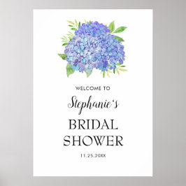 Poster Chá de panela de Buquê Roxo Hydrangea