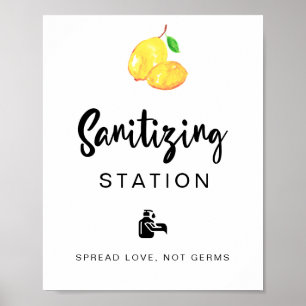 Poster Chá de panela de Casamento de Limão da Estação