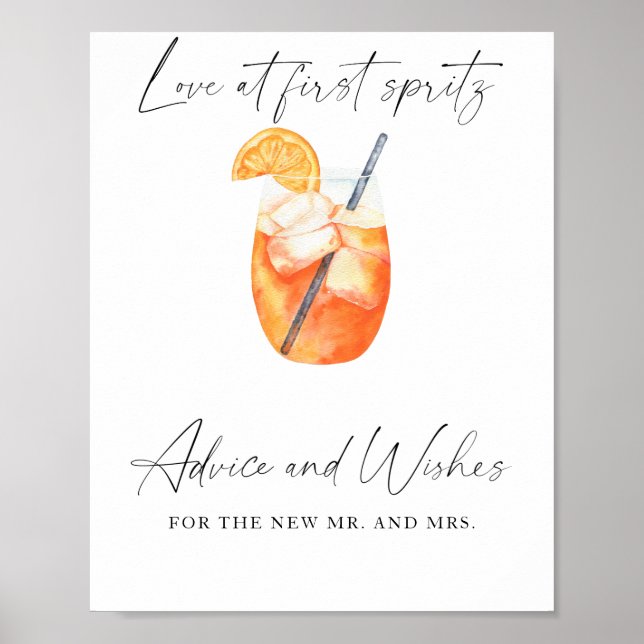 Poster Chá de panela de cocktail de Aperol - conselhos e  (Frente)