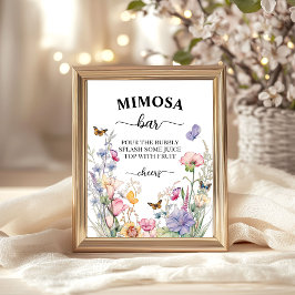 Poster Chá de panela de flores silvestres Bloom 'Mimosa B