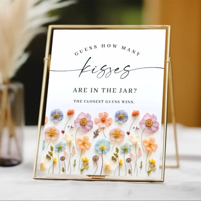 Poster Chá de panela de flores silvestres da Boêmia Rosa  (Criador carregado)