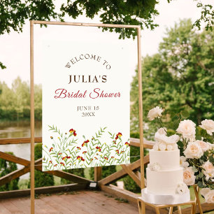 Poster Chá de panela de folhagem Amarelo Amarelo de Flor 