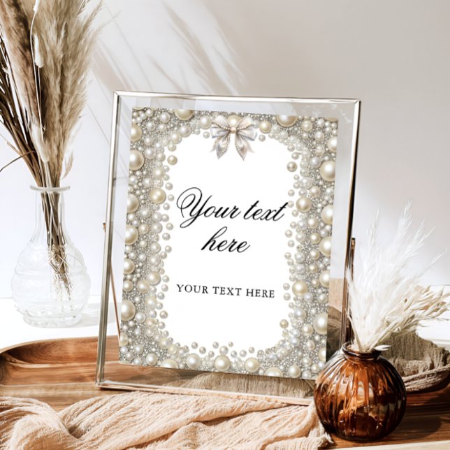 Poster Chá de panela de Ouros Elegantes e Pérolas Persona (Criador carregado)