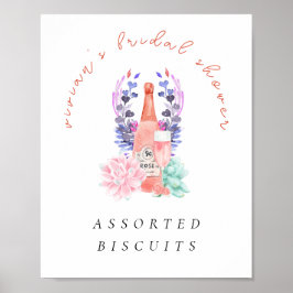Poster Chá de panela de Petals & Prosecco Champagne