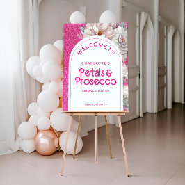 Poster Chá de panela de Petals & Prosecco Floral Arch