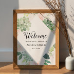 Poster CHÁ DE PANELA DEVON Bem-vindo 18x24<br><div class="desc">A Coleção Devon é um espantoso conjunto de designs que capta perfeitamente a beleza da natureza em seus delicados suculentos de aquarelas, folhagem e flores de pincel. As suaves e delicadas tonalidades de verde e de pincel acrescentam um ambiente gentil e romântico, enquanto os intrincados detalhes das flores de aquarelas...</div>