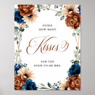 Poster Chá de panela do Marinho Terracotta Quantos Beijos