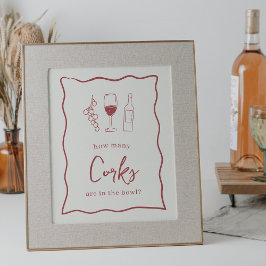 Poster Chá de panela Dolce Vita - Sinal "Quantas Corks"