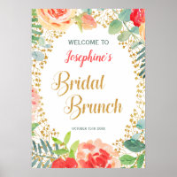 Chá de panela Floral & Glitter Brunch