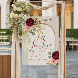 Poster Chá de panela Floral Pampas Apaixonado