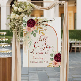 Poster Chá de panela Floral Pampas Apaixonado