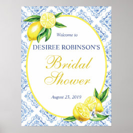 Poster Chá de panela Lemon - Sinal de boas-vindas Azulejo