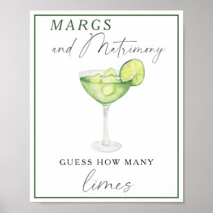 Poster Chá de panela Margarita - Quantos limões