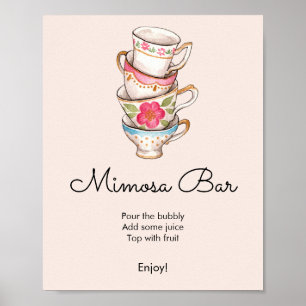 Poster Chá de panela Mimosa do Bar do Partido do Chá Mode
