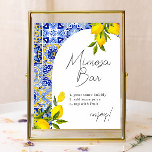Poster Chá de panela Mimosa Mimosa da Lemon Mediterranean