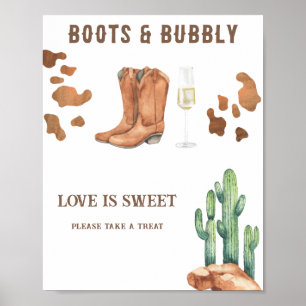 Poster Chá de panela ocidental O amor é doce, dê uma olha