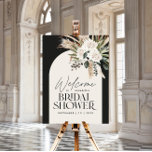 Poster Chá de panela pampas herdeiro moderno boho elegant<br><div class="desc">Chá de panela pampas e eucalipto,  moderno boho elegante,  design. Escuro,  verde-sábio,  terracota e vias naturais contíguas.</div>