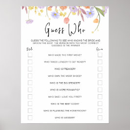 Poster Chá de panela Selvagem Adivinha Quem Joga